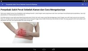 Sakit perut merupakan salah satu jenis sakit yang jamak kita temui dalam lingkungan hidup keseharian kita. Sakit Perut Sebelah Kanan For Android Apk Download