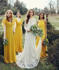 Yellow Chiffon Bridesmaid Dress Simple Long Bridesmaid Dress Free Shipping Over 3 Piece Yellow Bridesmaid Dresses Yellow Bridesmaids Mustard Bridesmaid Dresses