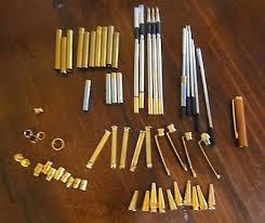 Assorted Brass Pen Parts For Wood Turning Pen Kits Excellent Cond Wood Turning Pens Wood Turning Pen Kits
