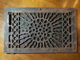 Antique Vent Cover Vintage Cast Iron Grate By Peoriaarchsalvage Antiques Vintage