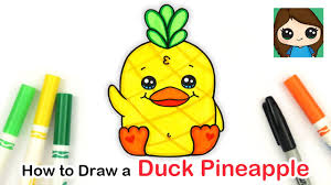 So i wanted to dedicate a video to testing out the art trends that i've noticed around social media in the past year, but. How To Draw A Duck Pineapple Moriah Elizabeth Youtube