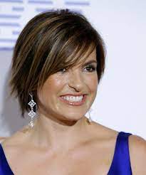 Mariska Hargitay Hairstyle Short Straight Casual Dark Brunette Short Hair Styles Hairstyle Cheap Human Hair Wigs