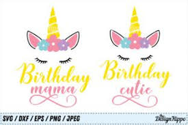 Every week we add new premium graphics by the thousands. Birthday Svg Bundle Mama And Cutie Graphic By Thedesignhippo Creative Fabrica Unicorn Svg Baby Svg Svg