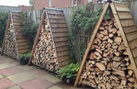 Triangle Shaped Diy Firewood Storage Firewood Rack Outdoor Firewood Rack Firewood Shed