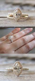 Marquise Diamond Engagement Ring Set In 14k Yellow Gold Engagement Rings Marquise Fine Engagement Rings Marquise Engagement Ring Gold