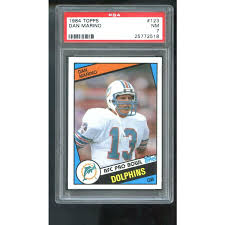 The set features the rookie cards of morten andersen, roger craig, eric dickerson, john elway, willie gault, darrell green, rickey jackson, dave krieg, howie long, dan marino, andre tippett and curt warner. 1984 Topps 123 Dan Marino Rc Rookie Psa 7 Nm Graded Football Card