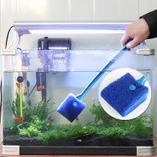 Aquarium Tank Clean Set Fish Net Gravel Rake Algae Scraper Fork Sponge Brush Glass Cleaning Tools Aquarium Cleaner Cleaning Glass Cleaning Household Aquarium