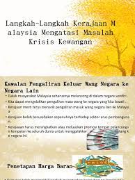 Mengikut kajian, 3 daripada 4 rakyat malaysia tiada simpanan rm1,000 yang boleh digunakan untuk kecemasan. Langkah Mengatasi Krisis Kewangan