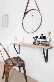 Get two sets of drawers that are the same height, and place them 2 to 3 feet (60.96 to 91.44 centimeters) apart. 6 Ways To Diy A Makeup Vanity
