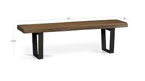 Shop Yukon Small Coffee Table Bench Rustic Bench Gets A Modern Minimalist Counterpoint Coffee Table Bench Small Coffee Table Coffee Table Crate And Barrel