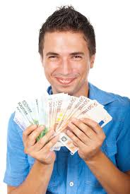286 Happy Rich Man Holding Lot Money Stock Photos