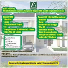 Berbagi informasi lowongan kerja terbaru. Lowongan Kerja Azwa Property Di Solo Info Loker Solo