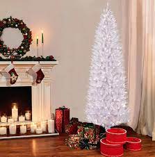 14 Best White Christmas Trees Best White Artificial Christmas Trees Put a classy spin on holiday tradition with this gorgeous black christmas tree! pencil white fir artificial christmas tree