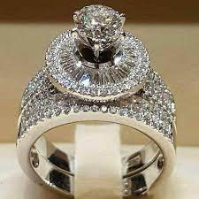 Rd.com relationships designing a custom wedding ring is a great way to express your pe. Luxury Female Big Crystal Zircon Ring Set Gorgeous Large Wedding Ring Bridal Sets Promise Engagement Rings For Women Engagement Rings Aliexpress