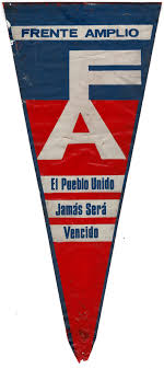 He was the spokesperson for frente amplio's educational program during the. Banderin Del Frente Amplio Sitios De Memoria Uruguay