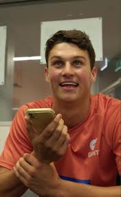 Finn phones Mum and Dad 🥺 #GIANTS #FYP #FinnCallaghan #AFL #Debut