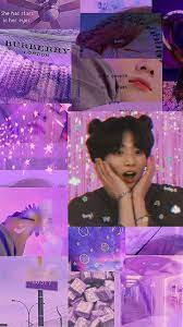 Bts Wallpaper Aesthetic Jk Bunga Ungu Terapi Seni Gambar