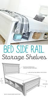 Bed Siderail Storage Shelves Diy Built In Wardrobes Diy Furniture Hacks Furniture Projects