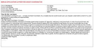 We did not find results for: Grant Application Letters