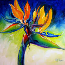 Abstract Bird Of Paradise Painting Bird Of Paradise 24 By Marcia Baldwin Paradise Painting Abstract Canvas Painting Abstract Flowers