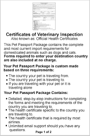 With careful planning, your pet will arrive safely at its destination. Mauritius Pet Passport Instructions Required Forms