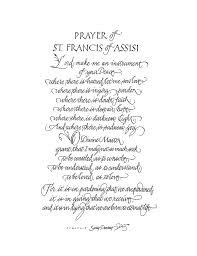 The prayer of saint francis is a christian prayer. Prayer Of St Francis Of Assisi Drawing By Sally Penley