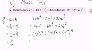 Buku teks digital sains kssm tingkatan 3. Klinik Matematik Bab 1 Tingkatan 3 Uji Minda 1 2j Soalan 4 Youtube