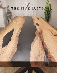 Custom Epoxy River Table Black River Table Epoxy Table Dining Table In 2020 Esszimmertisch Holz Tisch Selber Bauen Epoxy Tischplatte