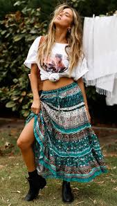 Free Shipping Green Floral Print 2 Piece Set Dress Boho Crop Top Boho Ruffle Skirt 2 Piece Set Women Dresses Beach Casual Dress Suit Jkp1673 Boho Dress Boho Crop Tops Set Dress