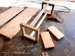 Would probably make it a couple inches wider and an inch shorter and not use the treated wood…. Diy Modern Wood Coffee Table Bench With Double Top Storage Easy Step By Step Tutorial Under 20 House Of Pixel Dust