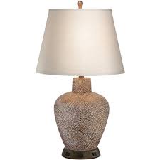 Living room table lamps southwestern design. 360 Lighting Southwestern Table Lamp With Usb And Ac Power Outlet Workstation Charging Base Brown Hammered Pot Living Room Bedroom Target