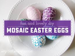 You won't even need any special supplies, just food coloring and water. How To Make Beautiful Mosaic Eggs For Easter Sweet Anne Designs