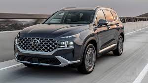 The 2021 hyundai santa fe features a wider, more aggressive front grille, digital display and a panoramic sunroof. 2021 Hyundai Santa Fe First Look Serious Suv Makeover