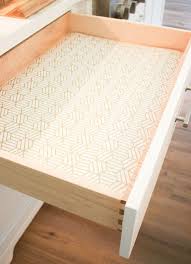 Tips To Turning Wallpaper Into Chic Drawer Liners Use Leftover Wallpaper For Lining Your Ki Kitchen Drawer Liners Kitchen Shelf Liner Kitchen Cabinet Shelves