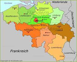 Belgique • belgië • belgien—la communauté germanophone de belgique. Belgien Politische Landkarte Annakarte Com