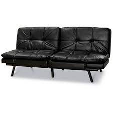 If you'd like to add a pop of color, try yellow. Black Leather Futon Sofa Bed Pasteurinstituteindia Com