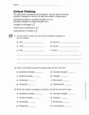 Proportions worksheets including simple proportions, proportions with decimals and proportion our proportions worksheets review whole number and decimal proportions as well as provide. Ratio Proportion And Percent Critical Thinking Printable 6th Grade Teachervision