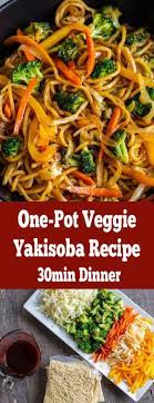 One Pot Veggie Yakisoba Recipe Momsdish Veggie Yakisoba Recipe Yakisoba Recipe Yummy Pasta Recipes