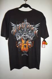 White with black, silver and gold guitar design. Hard Rock T Shirt Size Chart Columbus T Shirt Printing Near Me Prices Discover To Access Women S Clothing