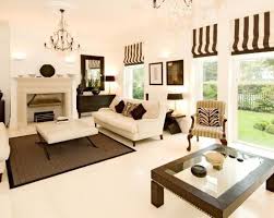 Opposing walls can be painted with two light but. Brown And Cream Living Room Designs Novocom Top
