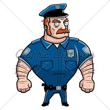 A Cartoon Police Officer In Uniform Mall Cop Police Officer Cop