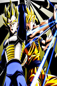 Two saiyan rivals, now became gods with this new power as shown in dbz: Goku Y Vegeta Wallpaper Iphone 640x960 Wallpaper Teahub Io
