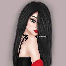 شعركم يا لون fashionyista صور كارتونية للحلوات منشن لصديقاتك تشوفهن معك خلف beautiful girl drawing cute girl drawing cute girl wallpaper