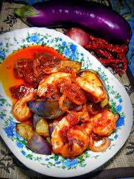 Fiza S Cooking Sambal Terung Dengan Udang Resep Masakan Pedas Masakan Malaysia Makanan