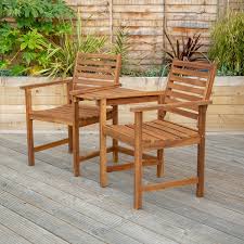 Just buy wooden garden benches, an. Wooden Companion Garden Seat With Table Savvysurf Co Uk