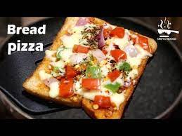 5 Minutes Instant Bread Pizza On Tawa Easy Bread Pizza At Home Youtube In 2021 Indian Cooking Recipes Pizza Bread Easy Bread