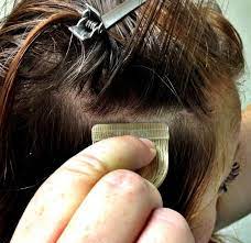 Installing Tape In Extensions Walker Tape Company Blog Tape In Hair Extensions Diy Hair Extensions Hair Tape