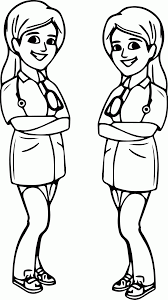 Numbers game, doctor numbers game, education. Female Physician With Stethoscope Coloring Page Wecoloringpage Coloring Home