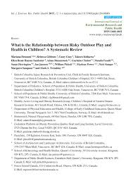 Totally surprised when i received my 6 x 9 paperback book from dr. Pdf What Is The Relationship Between Risky Outdoor Play And Health In Children A Systematic Review