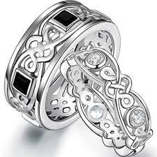 Matching Celtic Wedding Bands Anillos De Moda Anillos De Boda Originales Anillo Para Pareja
